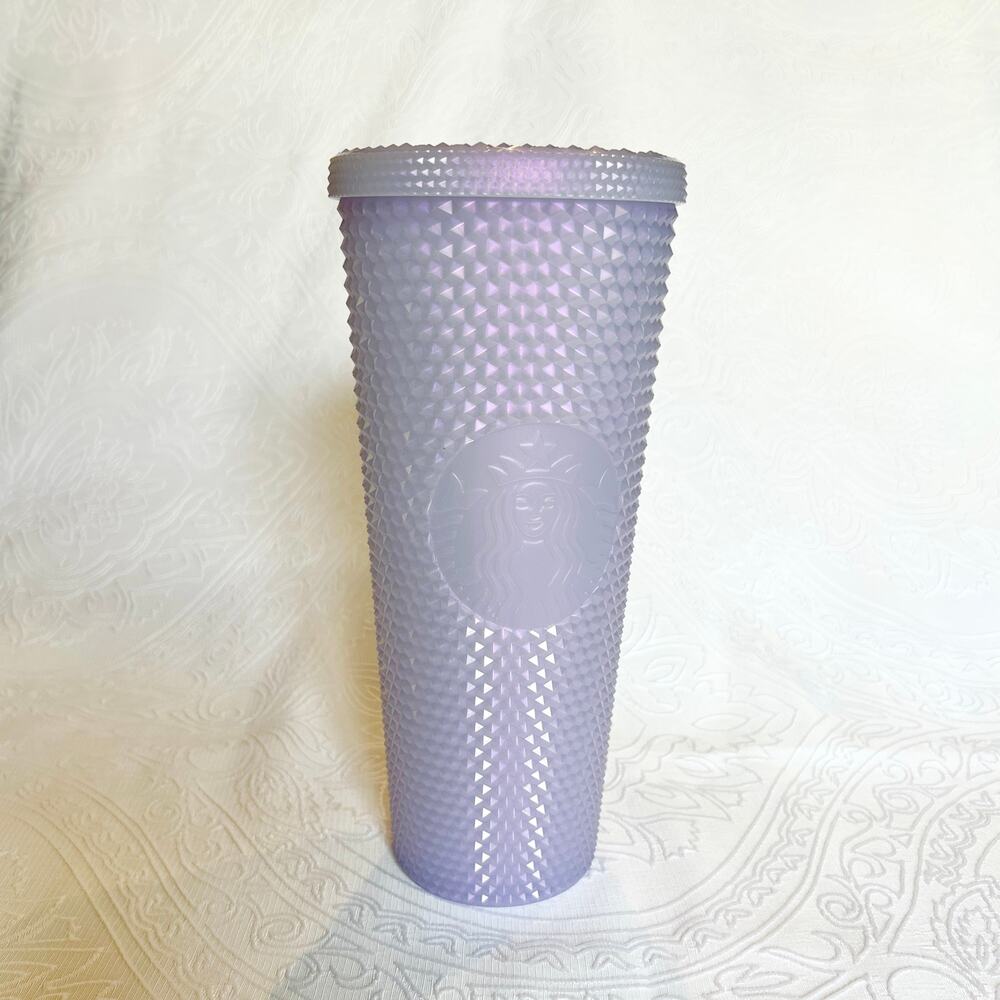 Starbucks Purple Studded Iridescent Pearl Tumbler 24oz Cold Cup